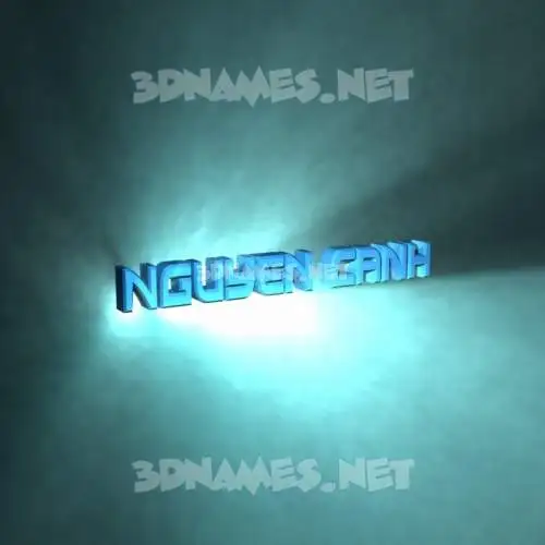 nguyen canh in Light Shine style - 3D name wallpaper