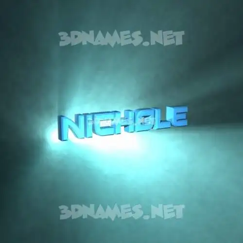 nichole in Light Shine style - 3D name wallpaper nichole in Light Shine style - 3D name wallpaper