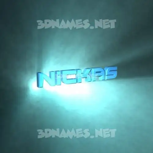 nickas in Light Shine style - 3D name wallpaper nickas in Light Shine style - 3D name wallpaper