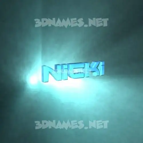 nicki in Light Shine style - 3D name wallpaper nicki in Light Shine style - 3D name wallpaper