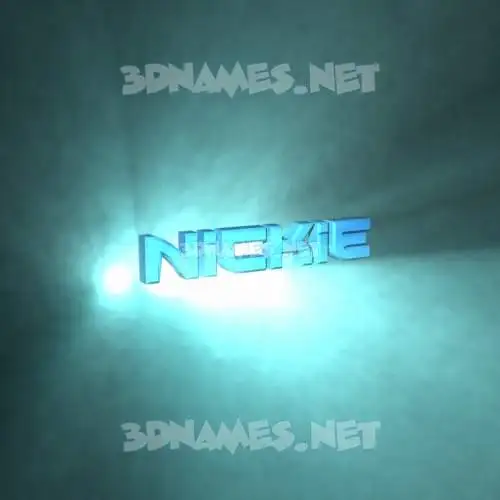 nickie in Light Shine style - 3D name wallpaper nickie in Light Shine style - 3D name wallpaper