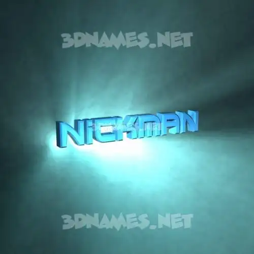 nickman in Light Shine style - 3D name wallpaper nickman in Light Shine style - 3D name wallpaper