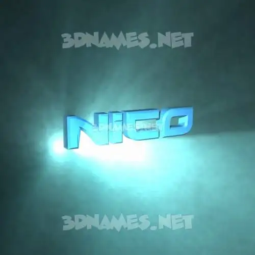 nico in Light Shine style - 3D name wallpaper nico in Light Shine style - 3D name wallpaper