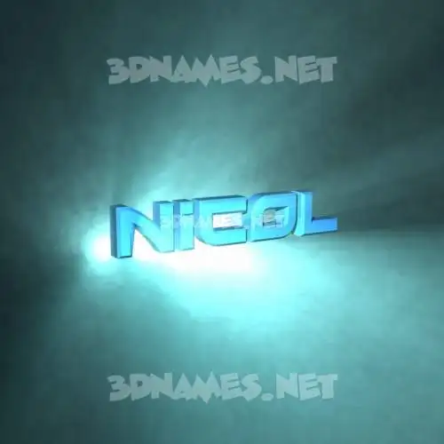 nicol in Light Shine style - 3D name wallpaper nicol in Light Shine style - 3D name wallpaper