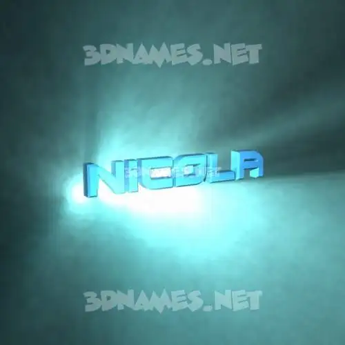 nicola in Light Shine style - 3D name wallpaper nicola in Light Shine style - 3D name wallpaper
