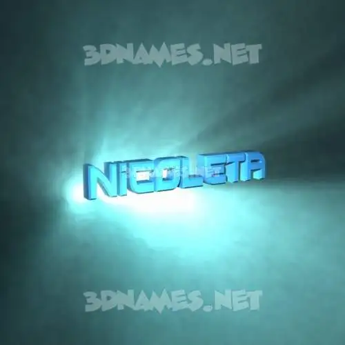 nicoleta in Light Shine style - 3D name wallpaper