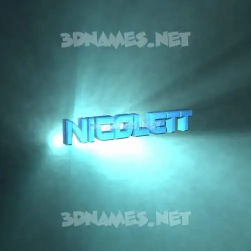 nicolett in Light Shine style - 3D name wallpaper nicolett in Light Shine style - 3D name wallpaper