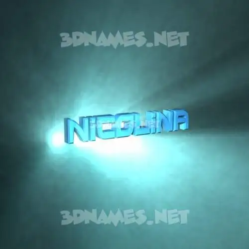 nicolina in Light Shine style - 3D name wallpaper nicolina in Light Shine style - 3D name wallpaper