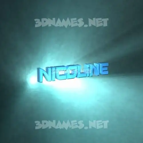 nicoline in Light Shine style - 3D name wallpaper nicoline in Light Shine style - 3D name wallpaper