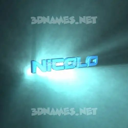 nicolo in Light Shine style - 3D name wallpaper