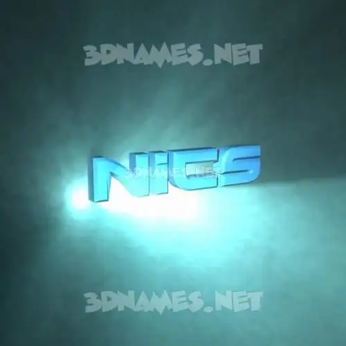 nics in Light Shine style - 3D name wallpaper nics in Light Shine style - 3D name wallpaper