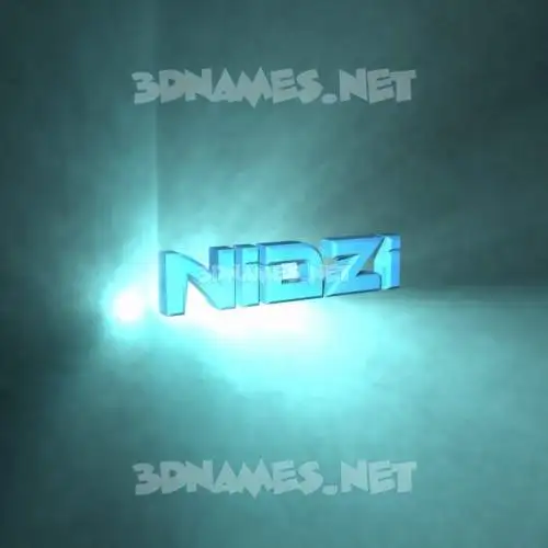 nidzi in Light Shine style - 3D name wallpaper nidzi in Light Shine style - 3D name wallpaper
