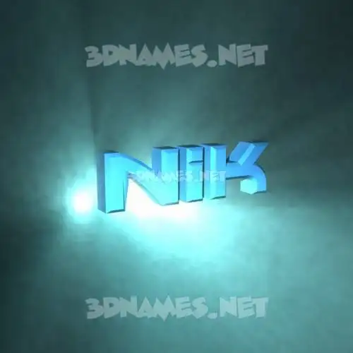 nik in Light Shine style - 3D name wallpaper nik in Light Shine style - 3D name wallpaper