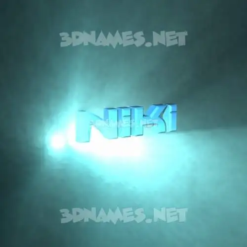 niki in Light Shine style - 3D name wallpaper niki in Light Shine style - 3D name wallpaper