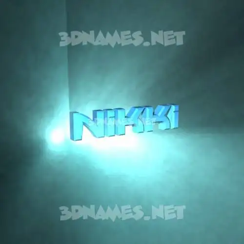 nikki in Light Shine style - 3D name wallpaper nikki in Light Shine style - 3D name wallpaper