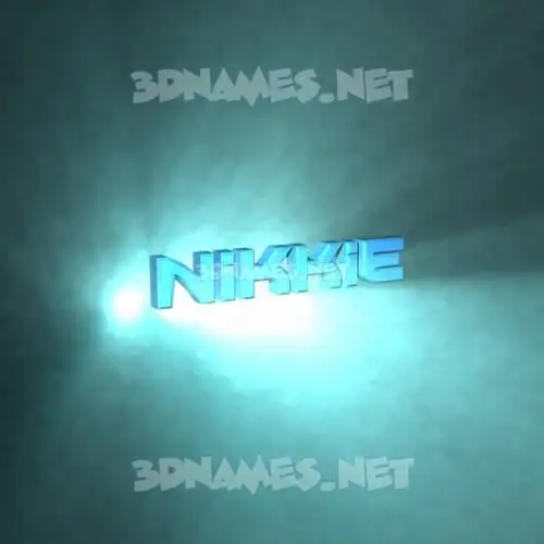 nikkie in Light Shine style - 3D name wallpaper nikkie in Light Shine style - 3D name wallpaper
