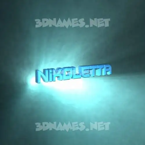 nikoletta in Light Shine style - 3D name wallpaper nikoletta in Light Shine style - 3D name wallpaper
