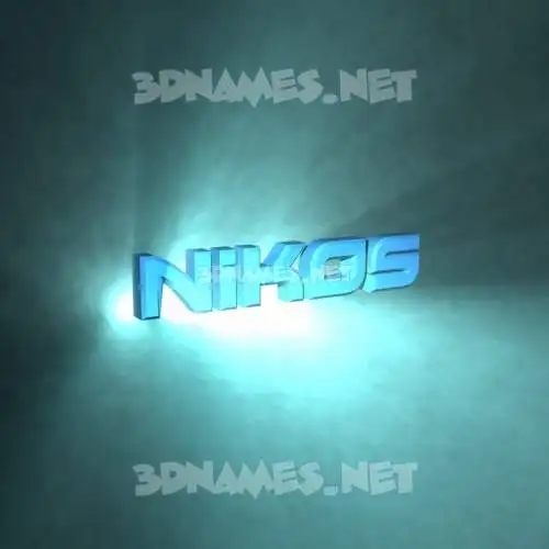 nikos in Light Shine style - 3D name wallpaper nikos in Light Shine style - 3D name wallpaper