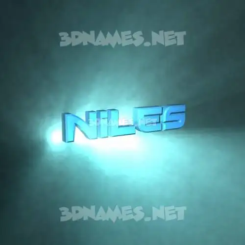niles in Light Shine style - 3D name wallpaper niles in Light Shine style - 3D name wallpaper