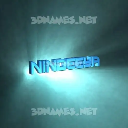 nindeeya in Light Shine style - 3D name wallpaper nindeeya in Light Shine style - 3D name wallpaper