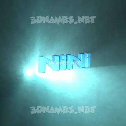 nini in Light Shine style - 3D name wallpaper nini in Light Shine style - 3D name wallpaper