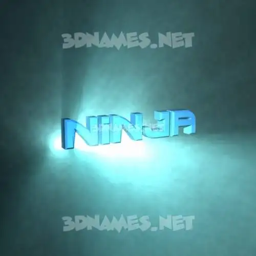 ninja in Light Shine style - 3D name wallpaper ninja in Light Shine style - 3D name wallpaper