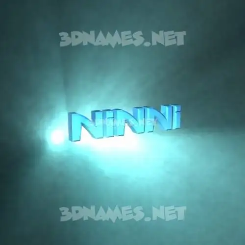 ninni in Light Shine style - 3D name wallpaper ninni in Light Shine style - 3D name wallpaper