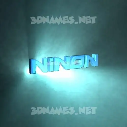 ninon in Light Shine style - 3D name wallpaper ninon in Light Shine style - 3D name wallpaper
