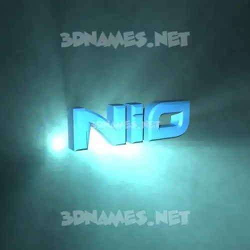 nio in Light Shine style - 3D name wallpaper nio in Light Shine style - 3D name wallpaper