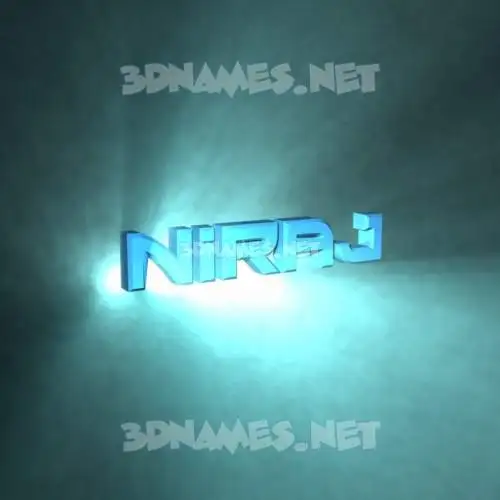 niraj in Light Shine style - 3D name wallpaper