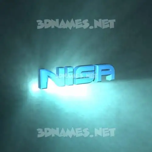 nisa in Light Shine style - 3D name wallpaper nisa in Light Shine style - 3D name wallpaper