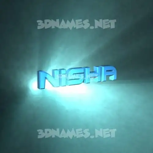 nisha in Light Shine style - 3D name wallpaper nisha in Light Shine style - 3D name wallpaper