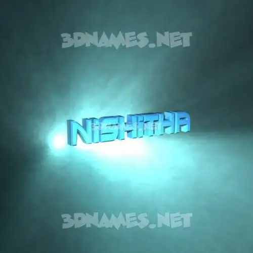 nishitha in Light Shine style - 3D name wallpaper