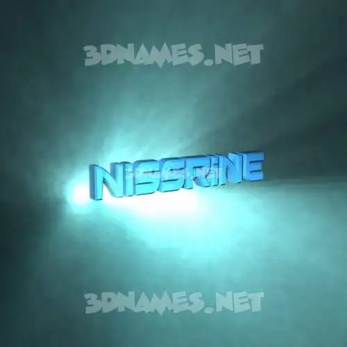 nissrine in Light Shine style - 3D name wallpaper nissrine in Light Shine style - 3D name wallpaper