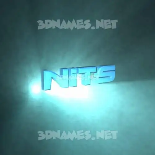 nits in Light Shine style - 3D name wallpaper