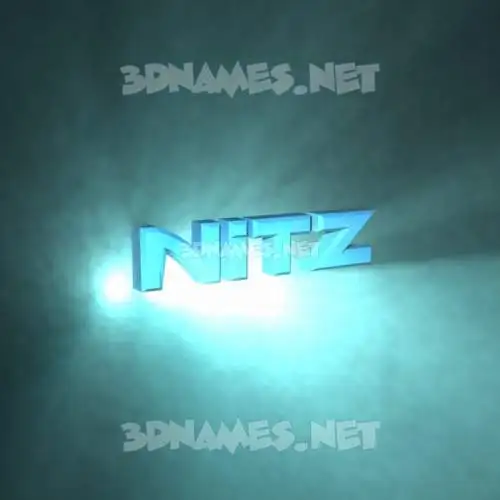 nitz in Light Shine style - 3D name wallpaper nitz in Light Shine style - 3D name wallpaper
