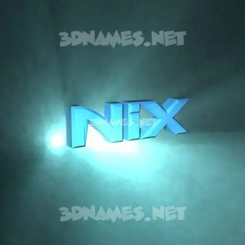 nix in Light Shine style - 3D name wallpaper nix in Light Shine style - 3D name wallpaper