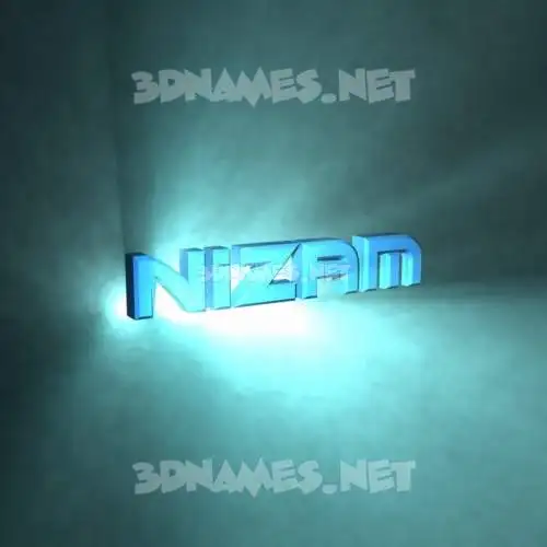 nizam in Light Shine style - 3D name wallpaper nizam in Light Shine style - 3D name wallpaper