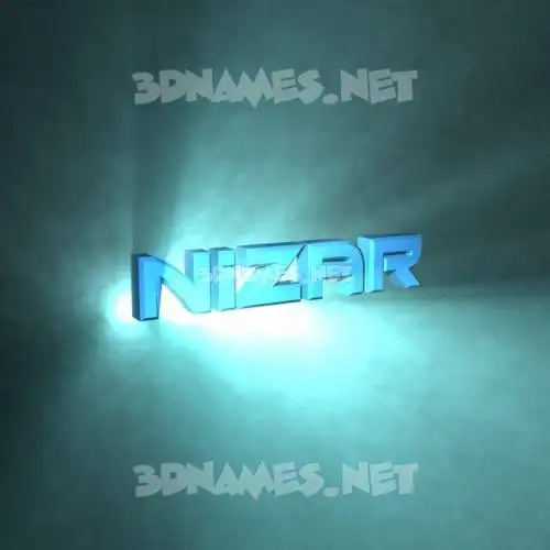 nizar in Light Shine style - 3D name wallpaper nizar in Light Shine style - 3D name wallpaper