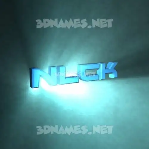 nlck in Light Shine style - 3D name wallpaper nlck in Light Shine style - 3D name wallpaper