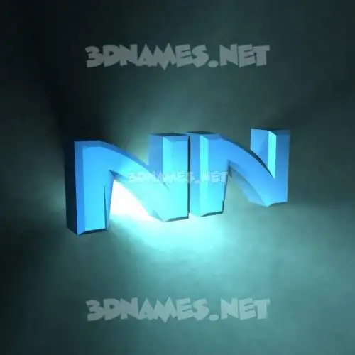 nn in Light Shine style - 3D name wallpaper