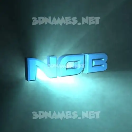 nob in Light Shine style - 3D name wallpaper nob in Light Shine style - 3D name wallpaper