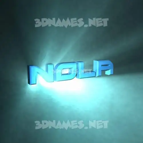 nola in Light Shine style - 3D name wallpaper nola in Light Shine style - 3D name wallpaper