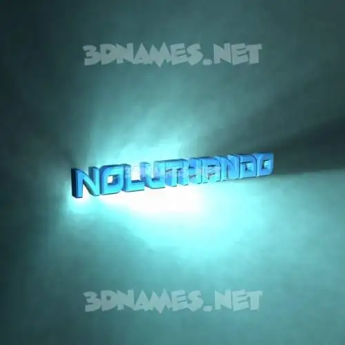 noluthando in Light Shine style - 3D name wallpaper