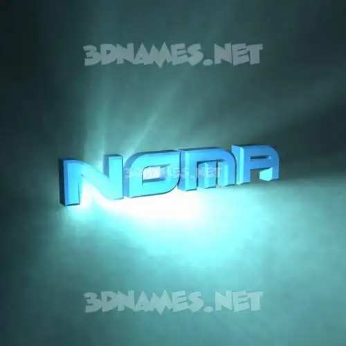 noma in Light Shine style - 3D name wallpaper noma in Light Shine style - 3D name wallpaper