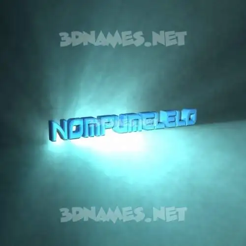 nompumelelo in Light Shine style - 3D name wallpaper