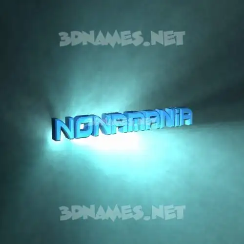 nonamania in Light Shine style - 3D name wallpaper nonamania in Light Shine style - 3D name wallpaper