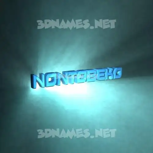 nontobeko in Light Shine style - 3D name wallpaper nontobeko in Light Shine style - 3D name wallpaper