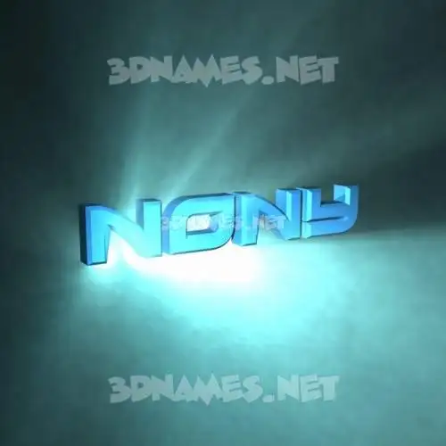 nony in Light Shine style - 3D name wallpaper nony in Light Shine style - 3D name wallpaper