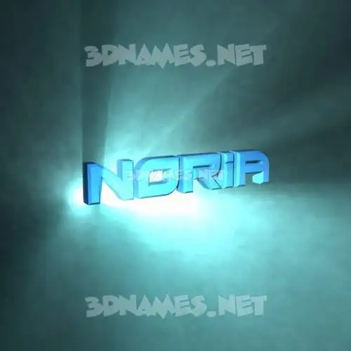 noria in Light Shine style - 3D name wallpaper noria in Light Shine style - 3D name wallpaper
